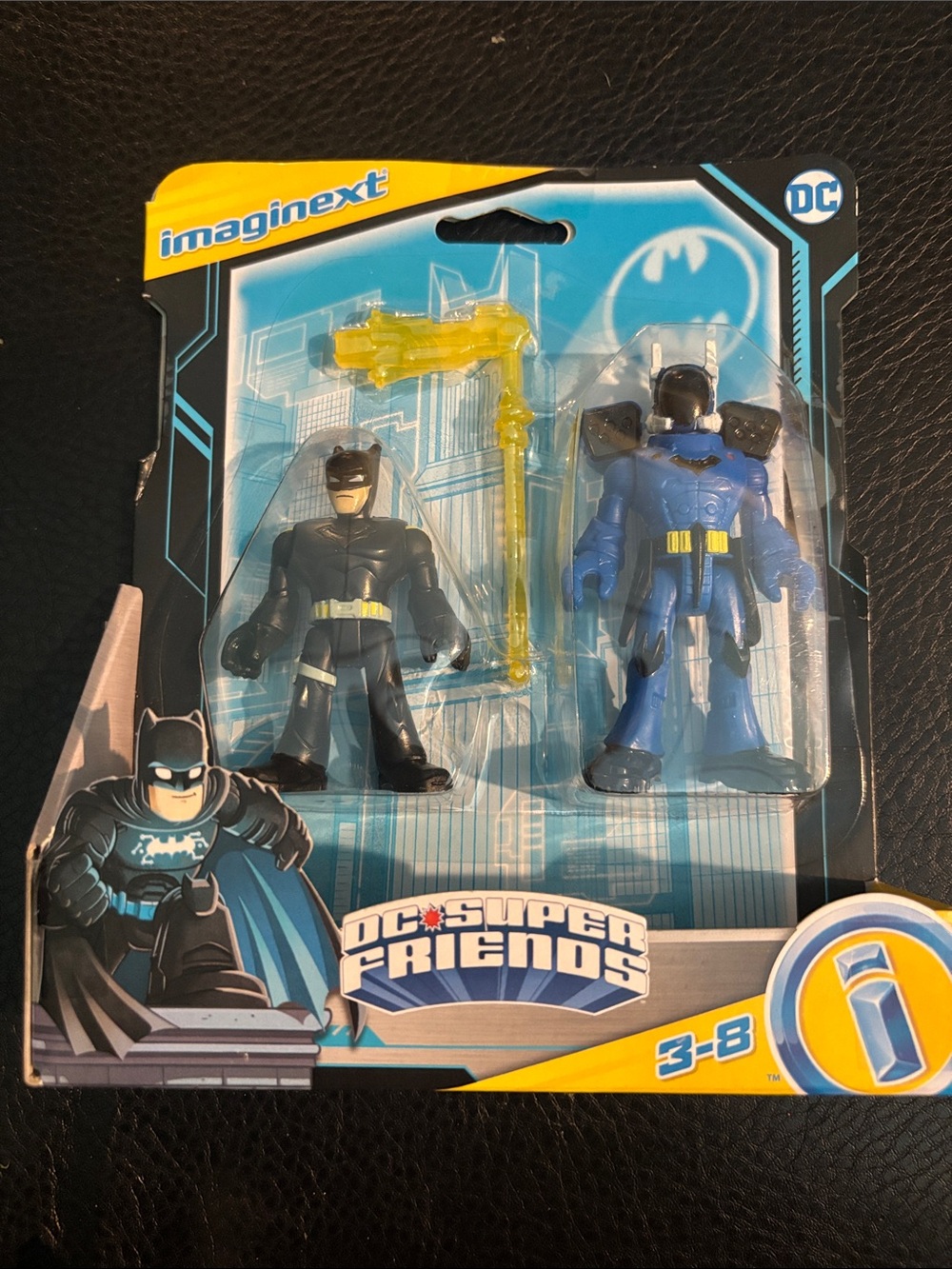 DC Comics Batman 2-Pack Action Figures - Black, Blue & Yellow